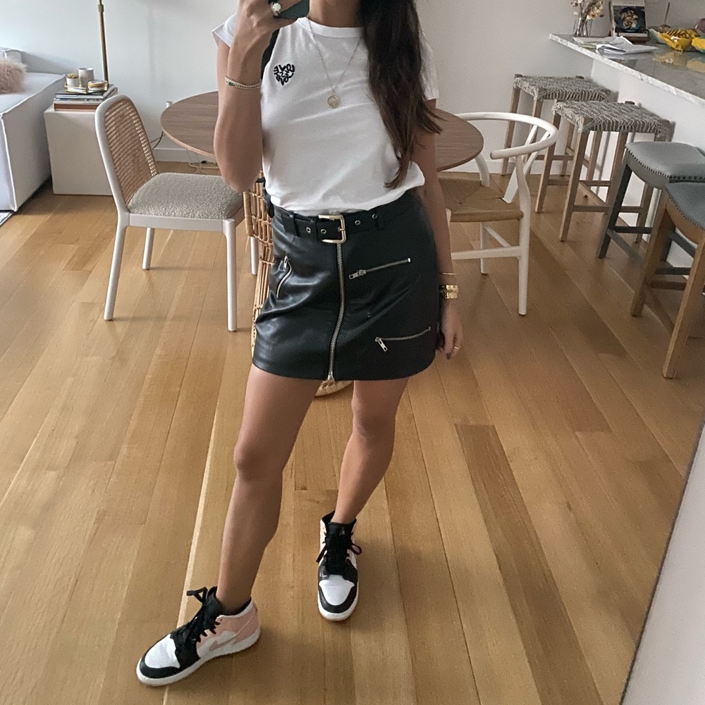 House of Harlow 1960 x Revolve Tori leather skirt